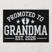 Zur Oma befördert vorauss. 2026 Großeltern Baby 