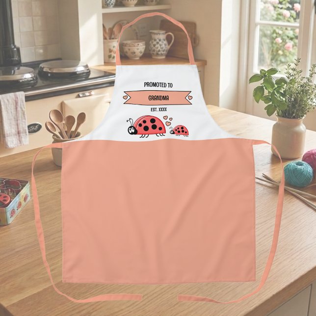 Zur Oma-Ladybugs befördert Pfirsich Schürze (Von Creator hochgeladen)