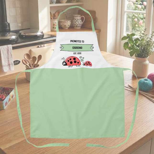 Zur Oma-Ladybugs grün befördert Schürze (Von Creator hochgeladen)