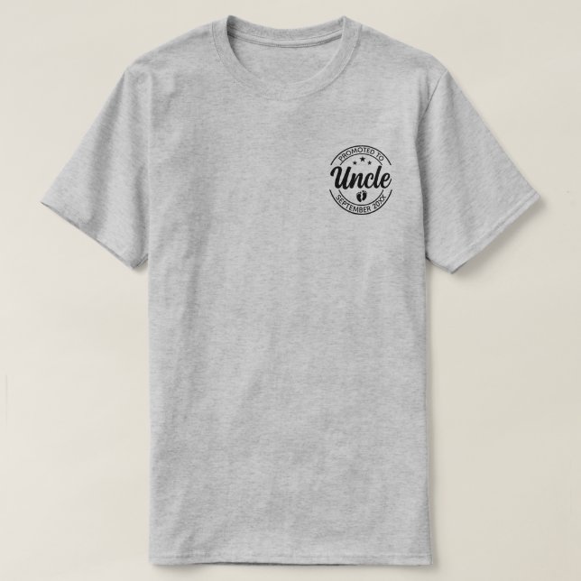 Zur Onkel Custom Pregnancy Ankündigung T-Shirt (Design vorne)