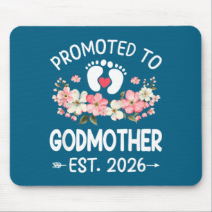 Zur Patentante befördert 2026 Erstmals Floral Neu Mousepad