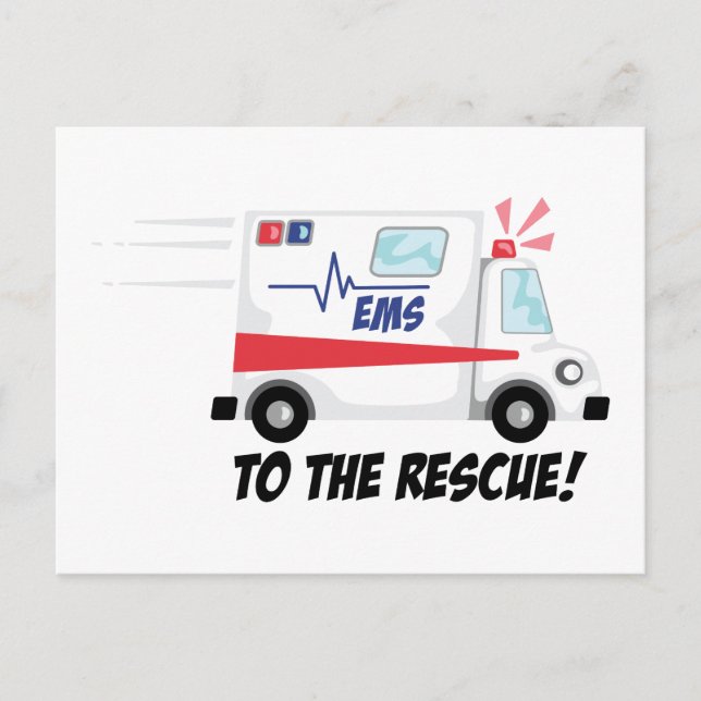 Zur Rettung Postkarte (Vorderseite)