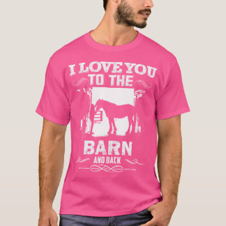 Zur Scheune und zurück Reitliebhaber Reiten T-Shirt