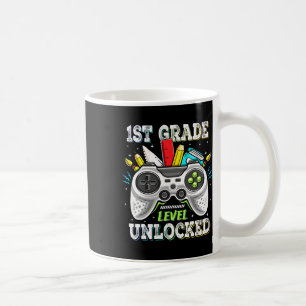 Zur Schule 1. Klasse freigeschaltet Gamer Kinder B Kaffeetasse