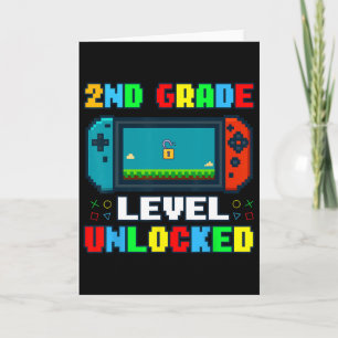 Zur Schule Ck 2. Klasse freigeschalteter Gamer Kid Karte
