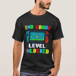 Zur Schule Ck 2. Klasse freigeschalteter Gamer Kid T-Shirt