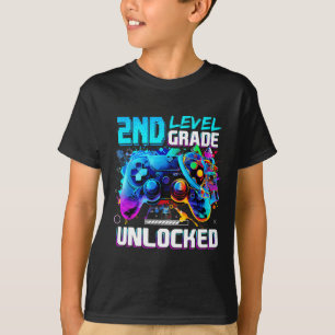 Zur Schule Ck 2. Klasse freigeschalteter Gamer Kid T-Shirt