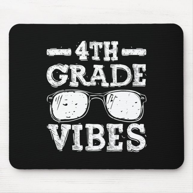 zur Schule Vibes der vierten Klasse Mousepad (Vorne)