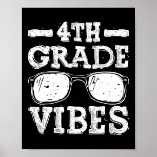 zur Schule Vibes der vierten Klasse Poster