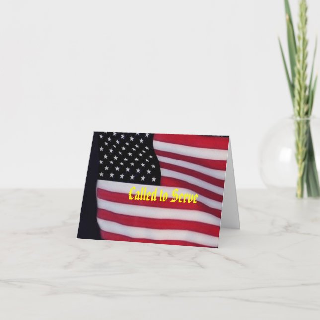 Zur Servierkarte aufgerufen Karte (Vorderseite)