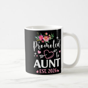 Zur Tante befördert 2026 erste Tante Blumenherz Kaffeetasse