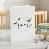 Zur Tante Befördert Ankündigungsdesign mit Schrift