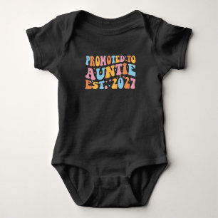 Zur Tante befördert Est 2027 Neue Tante Baby Strampler