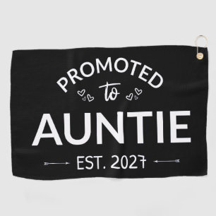 Zur Tante befördert Est 2027 Neue Tante II Golfhandtuch