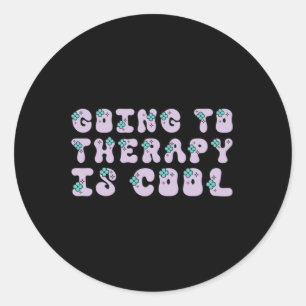 Zur Therapie gehen ist Cool Aufkleber
