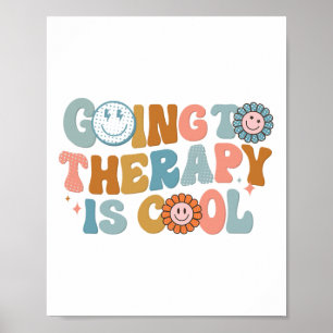 Zur Therapie ist cool Retro-Feministin Poster