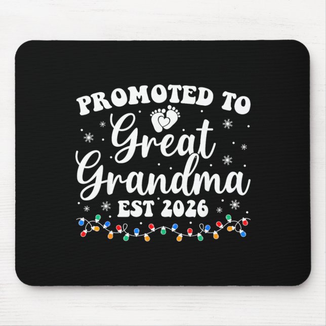Zur Ururgroßmutter befördert Est 2026 Erstmals Neu Mousepad (Vorne)