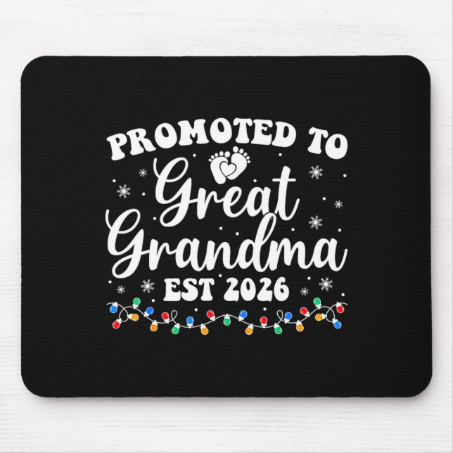 Zur Ururgroßmutter befördert Est 2026 Erstmals Neu Mousepad (Vorne)