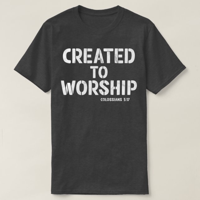Zur Verehrung einer Christlichen Musikmission des  T-Shirt (Design vorne)