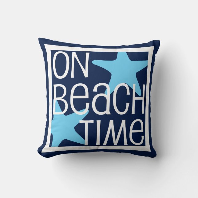 Zur Zeit am Strand Kissen (Vorderseite)