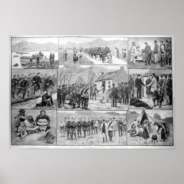 zur Zwangsräumung in Irland Poster (Vorne)