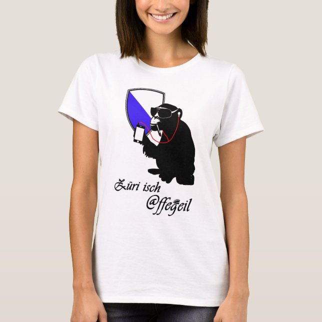 züri isch affegeil T-Shirt (Vorderseite)
