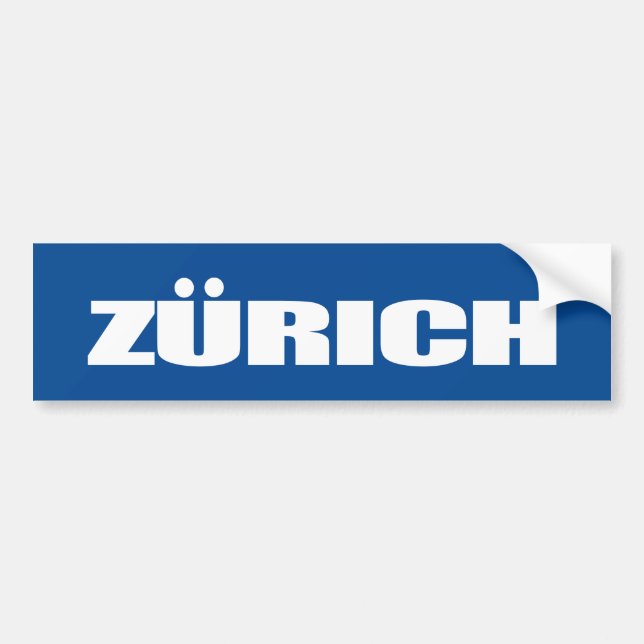 Zürich Autoaufkleber (Vorne)