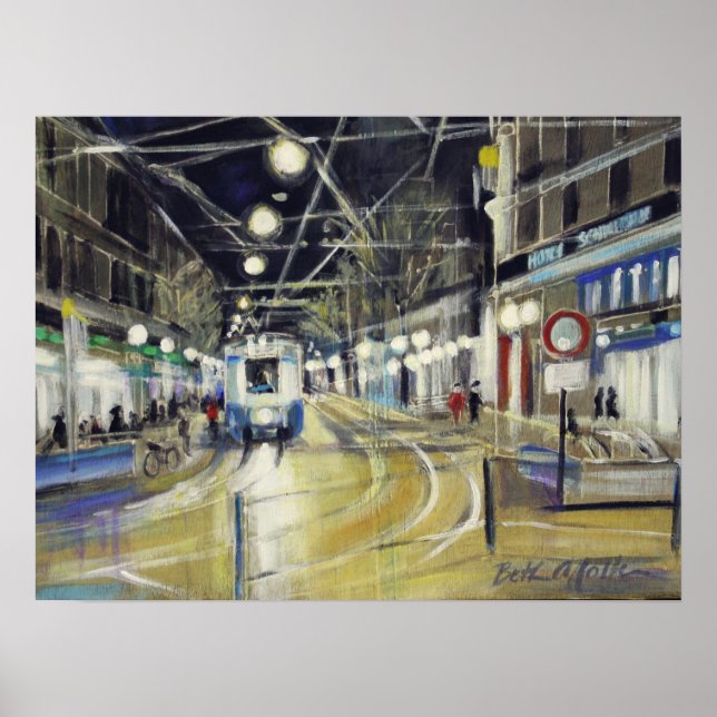 Zürich Bahnhofstrasse Poster (Vorne)