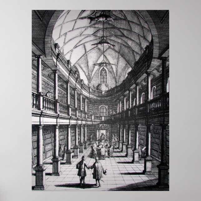 Zürich Bibliothek Poster (Vorne)