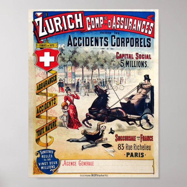 Zurich Compie 1980er Poster (Vorne)