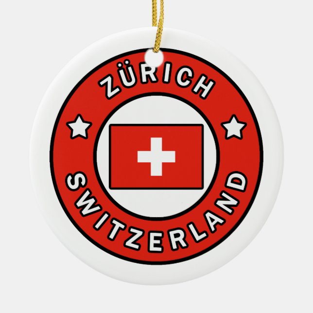 Zürich die Schweiz Keramik Ornament (Vorne)