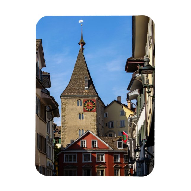 Zürich Grimmenturm Tower Magnet (Vertikal)