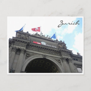zürich hauptbahnhof postkarte
