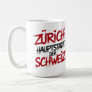 Zürich, Hauptstadt der Schweiz Kaffeetasse