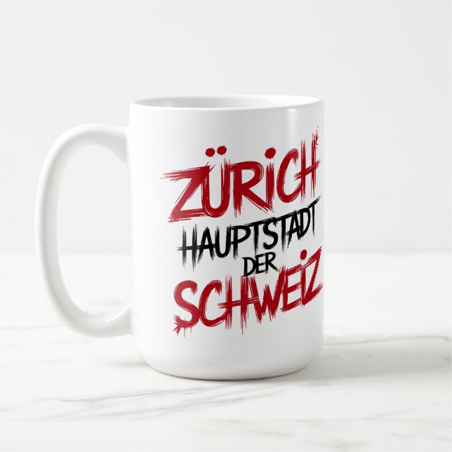 Zürich, Hauptstadt der Schweiz Kaffeetasse (Links)