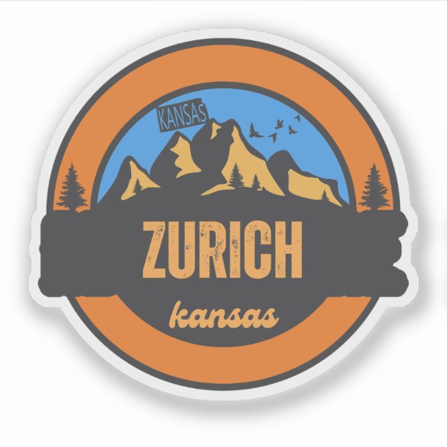 Zürich, Kansas Aufkleber (Vorderseite)