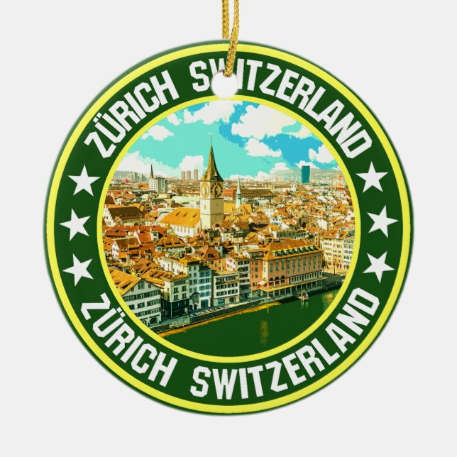Zürich Keramik Ornament (Vorne)