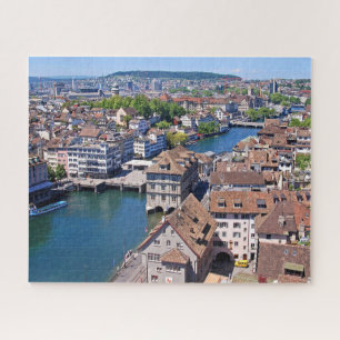Zürich. Panorama vom Grossmunster Turm Puzzle
