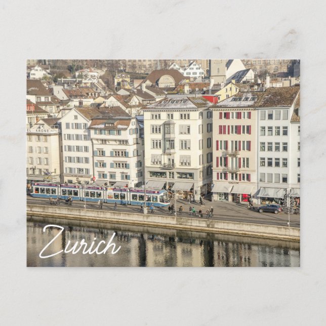 Zurich Postcard Schweiz Gruß Postkarte (Vorderseite)