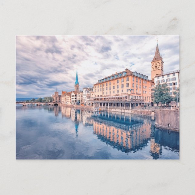 Zürich Postkarte (Vorderseite)