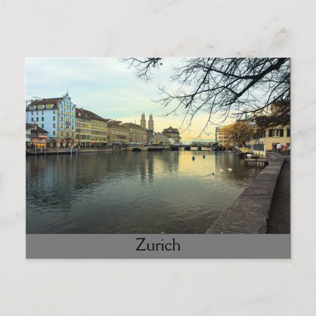 Zürich Postkarte (Vorderseite)