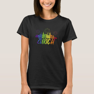 Zurich Pride Skyline Pride Parade Zurich T-Shirt