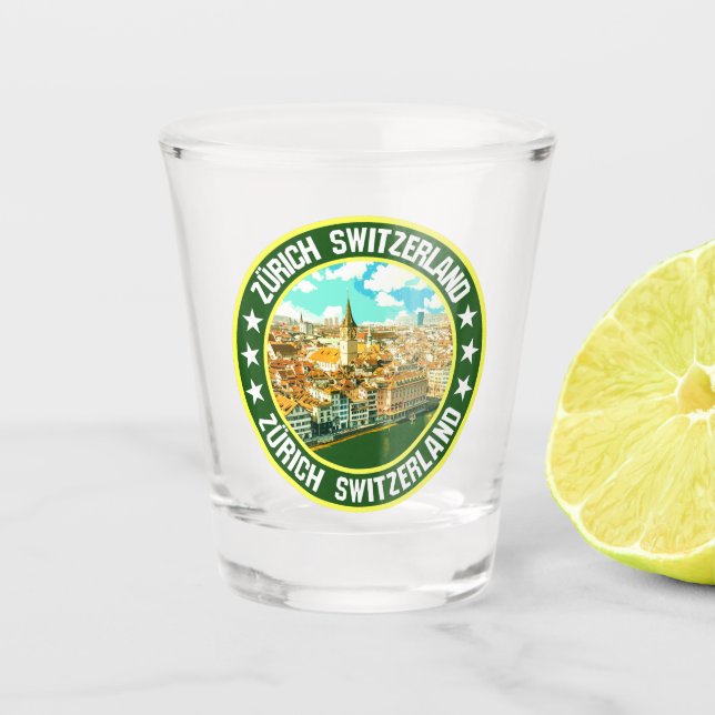 Zürich Schnapsglas (Vorderseite)
