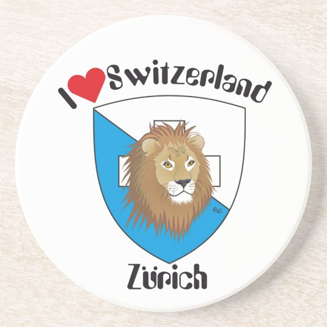 Zürich Schweiz BierŌ Sandstein Untersetzer (Vorne)