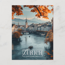 Zürich, Schweiz: Eine Jahrgangsreise Postkarte