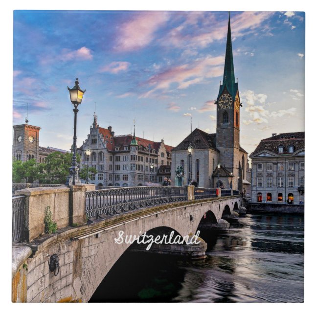 Zürich, Schweiz Fliese (Vorderseite)