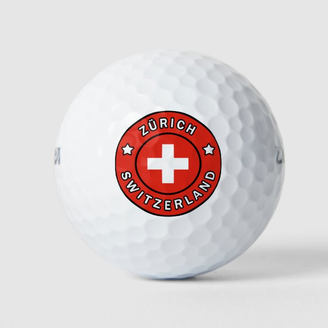 Zürich Schweiz Golfball (Vorderseite)