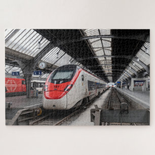 Zürich Schweiz Hauptbahnhof. Bahnhof. HST Puzzle