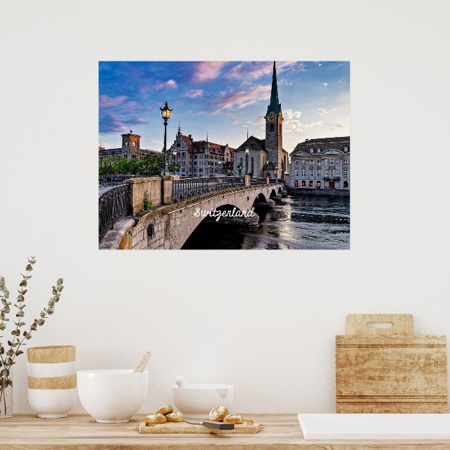 Zürich, Schweiz Poster (Küche)