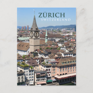 zurich Schweiz Postkarte